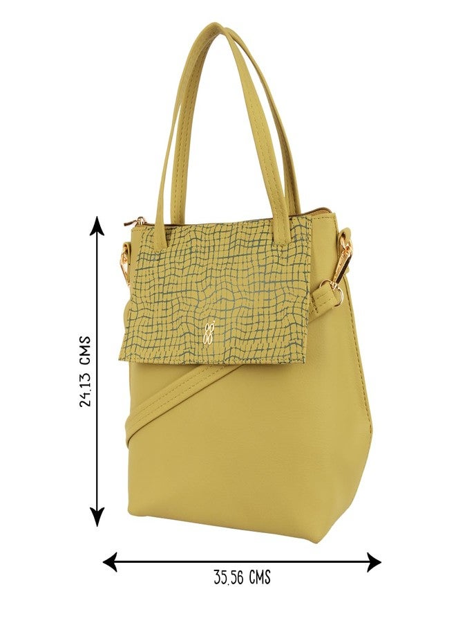 Baggit Women Green Tote Handbag Medium Size | Ladies Stylish Casual Purse Bag - Image 3